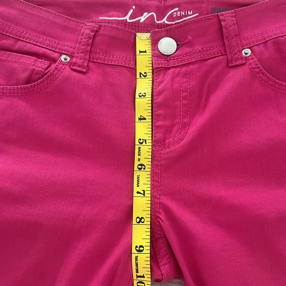 INC International Concepts Pink Skinny Jeans Vibrant Style - Picture 7 of 7